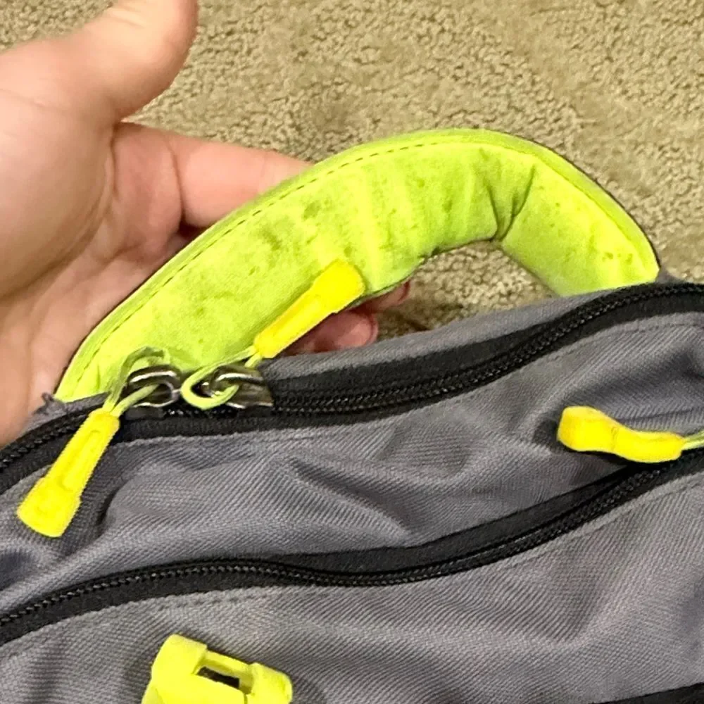 Under Armour Black and Gray Backpack with Yellow Accents